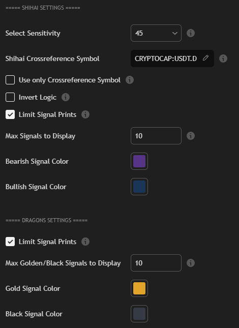 Shihai Settings - Signal